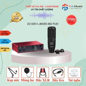 Bộ thu âm Focusrite 2i2 Gen3 + Micro AKG P120