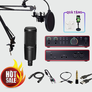 Bộ thu âm Focusrite 2i2 Gen3 + Micro Technica AT2020