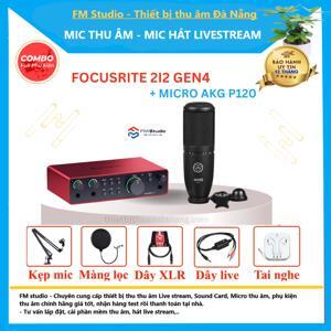 Bộ thu âm Focusrite 2i2 Gen3 + Micro AKG P120