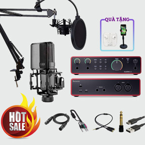 Bộ thu âm Focusrite 2i2 Gen3 + Micro Takstar PC K850