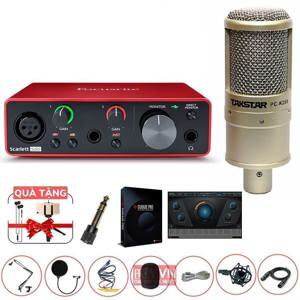 Bộ thu âm Focusrite Solo Gen 3 +  Micro Takstar PC K200