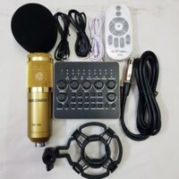 COMBO THU ÂM LIVESTREAM BM900 WOAICHANG SOUND CARD V10 (BH 6 THÁNG ĐỔI MỚI)