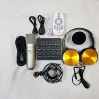 COMBO THU ÂM LIVESTREAM MÍC ISK AT100 SOUND CARD V10 TẶNG KÈM TAI NGHE 450 BH 6 THÁNG ĐỔI MỚI