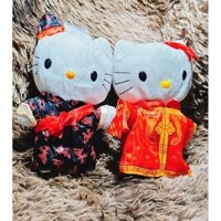 Combo Thú nhồi bông/ Gấu bông Hello Kitty cosplay trang phục dâu rể Trung hoa💞💞💞
