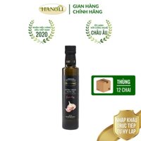 Combo thùng 12 chai Dầu oliu siêu nguyên chất vị tỏi OLYMPIAS chai 250ml