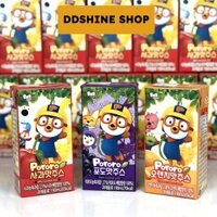 Combo Thùng 24 Hộp Nước Ép Trái Cây Pororo Hàn Quốc, Nước Trái Cây Vị Nho Cho Bé Hộp Từ 12M+