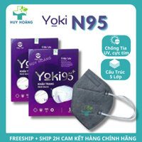 [Combo Thùng 500C] Khẩu trang N95 Yoki thời trang, Khẩu trang 5 lớp kháng khuẩn, lọc bụi mịn PM2.5