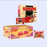 Combo thùng mì hảo hảo tôm chua cay kèm thùng mì kokomi gói 65g