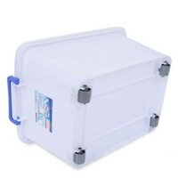 Combo thùng nhựa vuông có bánh xe 30l của duy tân