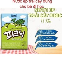 combo thùng nước trái cây cho bé đi học nhập khẩu Hàn Quốc Maiel hộp 200 ml, thùng nước ép trái cây Picnic nhập khẩu hot