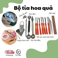 combo tỉa hoa quả trang trí món ăn