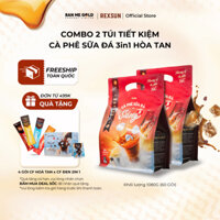 [COMBO TIẾT KIỆM] 2 Túi Cà Phê Sữa Đá Hòa Tan Truyền Thống - Cafe Sữa Đá Hòa Tan Túi Tiện Lợi Ban Me Gold - Rexsun
