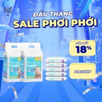 Combo Tiết Kiệm 2 túi Khăn ướt cho bé Hoppi combo 5 gói trong 1 túi không cồn không mùi (không có nắp)