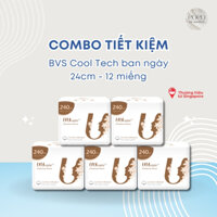 Combo tiết kiệm Băng vệ sinh UUcare Singapore Cooltech ban ngày 24cm 12 miếng