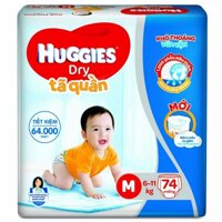 [Combo Tiết Kiệm] Bộ 3 gói Tã Huggies Quần M74 / L68 / XL62 / XXL56