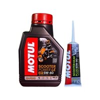 Combo tiết kiệm Dầu Nhớt Tay Ga Motul Power Le 10w40-800ml(0.8L)+ Nhớt hộp số Motul 120ml