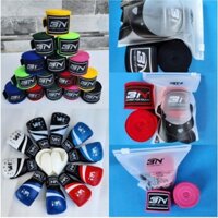 Combo Tiết Kiệm Gồm Găng Boxing Lõi Đúc Định Hình Đàn Hồi Hiệu VN - Special và Băng Quấn Tay BN