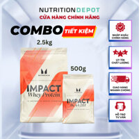 Combo Tiết Kiệm - Impact Whey Protein 2.5kg và BCAA 500g Myprotein - Nutrition Depot Vietnam
