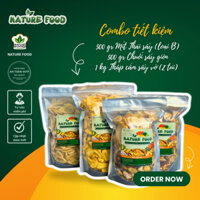 [COMBO TIẾT KIỆM] Mít Thái sấy loại B (500gr) + Trái cây sấy thập cẩm loại vỡ (1kg) + Chuối sấy giòn (500gr)