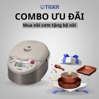 COMBO TIGER ƯU ĐÃI : Mua nồi cơm điện JKW-A18W tặng bộ nồi Tiger Queen DCWCB-SET