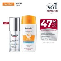 Combo Tinh Chất Giúp Giảm Dấu Hiệu Lão Hóa Eucerin Hyaluron-Filler Epicelline Serum 30ml + Kem Chống Nắng Eucerin Hydro Protect Ultra-Light Fluid SPF50+ 50ml