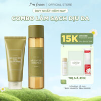 Combo Tinh chất ngải cứu Mugwort Essence 160ml+Sữa rửa mặt Mugwort Gel Cleanser 150ml