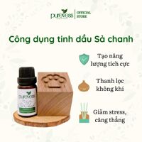 Combo tinh dầu bỏ túi Purevess, giúp thư giãn, nhỏ gọn, tiện lợi - Gỗ vuôngSả Chanh10