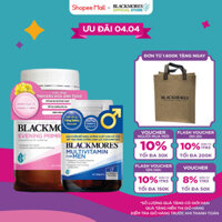 Combo Tinh Dầu Hoa Anh Thảo Blackmores Evening Primrose Oil 190v & Vitamin Tổng hợp Blackmores Multivitamin For Men 50v