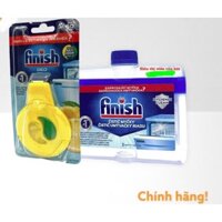 Combo tinh dầu khử mùi Finish + Chai 250ml dung dịch vệ sinh máy rửa bát Finish (EU) + Tặng viên Finish