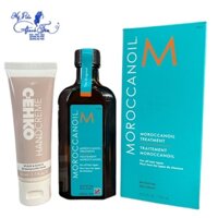 Combo Tinh dầu Moroccanoil dưỡng tóc 125ml và Kem dưỡng da tay 75ml [ New 2024 ]