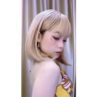 combo Tóc nguyên đầu cúp vàng tây xinh ngất ngây, kèm 1 dưỡng tóc giả, 1 lược chuyên dụng