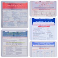 Combo Tóm tắt kiến thức Toán - Hóa - Sinh  THPT 3 môn - 5 tựa
