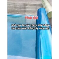 Combo tôn nhựa khổ cao 1,2m x dày 8dem từ 5m _ đến_10m tôn nhựa lấy sáng xanh , trắng lấy sáng mờ che mưa nắng...