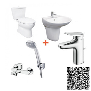 Combo TOTO 1 Bộ CS300DT3Y1 + LHT300CR + TLS04301V + TBS04302V + DGH104ZR