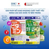 Combo Tpbvsk DHC Perfect vegetable + Multi vitamins (new) 60 ngày (Combo viên uống DHC rau củ & vitamin tổng hợp)