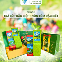 Combo Trà Búp Đặc Biệt(200g)+Trà Nõn Tôm Đặc Biệt (200g) Chè Tân Cương Thái Nguyên - Trà Vũ
