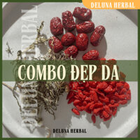 Combo trà ĐẸP DA | giúp da dẻ mịn màng | Deluna Herbal