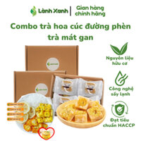 Combo trà hoa cúc đường phèn -  trà mát gan