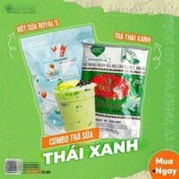 COMBO Trà Sữa Thái Xanh (Trà Thái Xanh + Bột Sữa) Pha 55 Ly