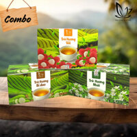 Combo trà túi lọc hương nhài, bí đao và vải