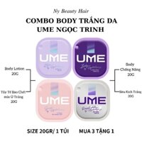 COMBO TRẮNG DA BODY UME NGỌC TRINH SIZE 20GR - THƯƠNG HIỆU : UME
