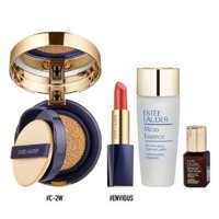 Combo Trang Điểm Dưỡng Da ESTEE LAUDER (Kem nền DOUBLE WEAR BB #2W + Son ENVY MATTE #04 Envious + Sample Tinh chất NIGHT REPAIR  7ml + Nước Thần  MICRO ESSENCE 30ml)