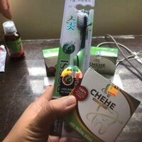 Combo trắng răng chêh + bàn chải than tre