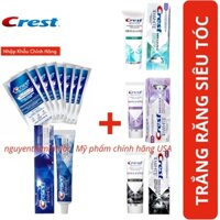 Combo trắng răng Miếng dán trắng răng Crest Professional + Kem đánh răng Crest 3D (7 ngày)