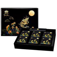 COMBO TRĂNG VÀNG LONG NGỰ VỌNG NGUYỆT HỘP 6 BÁNH