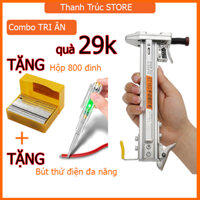 [Combo Tri Ân] Dụng cụ đóng đinh bê tông tự động ST18 TẶNG 800 đinh TẶNG bút thử điện đa năng Dụng cụ đóng đinh nẹp điện