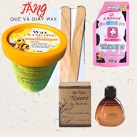 COMBO TRIỆT LÔNG NÀNG ONG [ 1 wax lông 350gr + 1 mỡ trăn 75ml + 1 tẩy tế bào chết 350gr + tặng que & giấy wax]