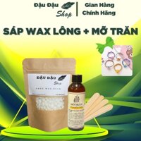 Combo triệt lông sáp wax nóng, wax lông nhập khẩu và mỡ trăn nguyên chất triệt lông nách, tay, chân, bikini...