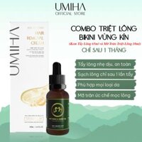 Combo triệt lông vĩnh viễn UMIHA với Mỡ trăn nguyên chất U Minh Hạ và Kem tẩy lông UMIHA 85g an toàn tiết kiệm tại nhà - Triệt Lông Bikini