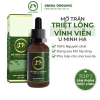 Combo triệt lông vĩnh viễn UMIHA với Mỡ trăn nguyên chất U Minh Hạ và Kem tẩy lông UMIHA 85g an toàn tiết kiệm tại nhà - Mỡ trăn 30ml